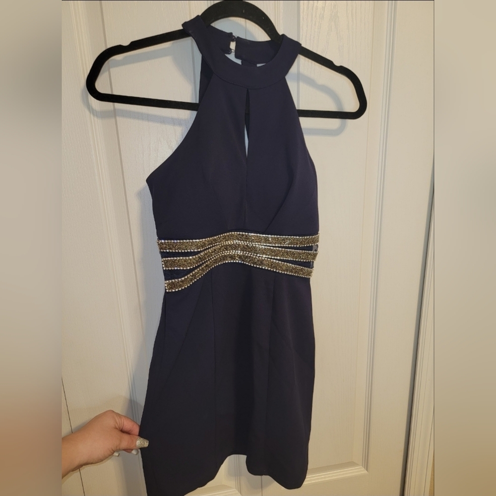 Speechless Navy Dress